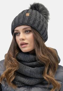 Шапка Vivisence LOOP SET, Graphite/Anthracite