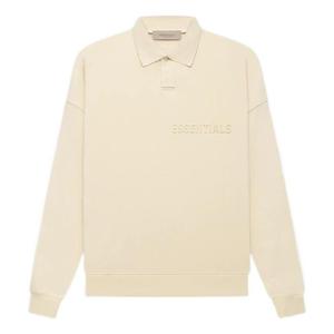 Поло Fear of God Essentials FW22 с длинным рукавом, цвет «яичная скорлупа»