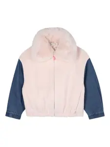 Куртка с воротником из искусственного меха Billieblush, розовый