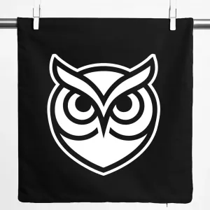 Наволочка Huuraa с силуэтом совы, подарочная, 40x40 см, черный хлопок, подарок в виде совы Hellweg Druckerei