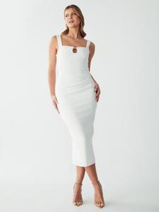 Миди платье BWLDR Mayan, White