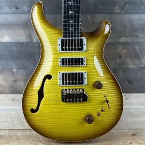 PRS Wood Library Special 22 Semi-Hollow - верх из клена Flame Maple 10, корпус и гриф из корины, накладка грифа из черного дерева - Livingston Lemondrop 391568