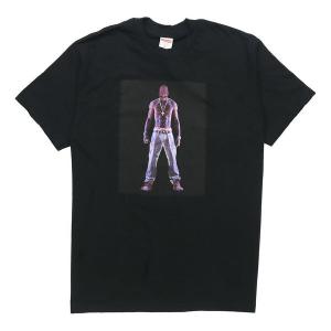 Футболка ss20 week 1 tupac hologram tee virtual characters short sleeve black Supreme, черный