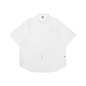 Рубашка *A Bathing APE с логотипом Moonface Aape, белый