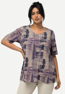 Футболка с принтом Ulla Popken, фиолетовый