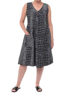 Платье Поппи в черном крокодиле Tulip Clothing