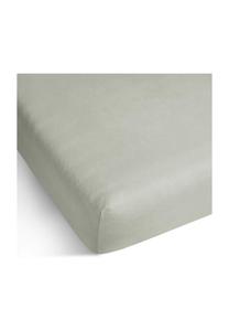 Светло-серое хлопковое натяжное постельное бельё natal Aspero
