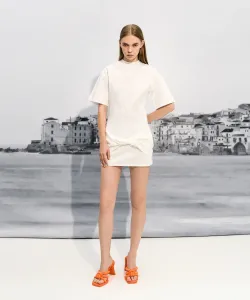 Мюли Toni с завязанным пушистым ремешком Charles & Keith, цвет Orange