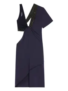 Асимметричное платье-твист Courrèges, синий