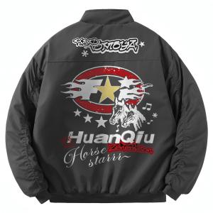 Куртка Unisex Stand Collar Thickened HUANQIU, серый