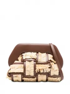 Сумка через плечо из рафии Themoirè, коричневый