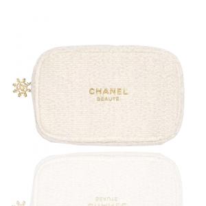 Косметички с молниями в виде снежинок Chanel, snowflake zippers makeup bag