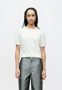Плотный джемпер с графическим принтом Calvin Klein Jeans, White/Greige