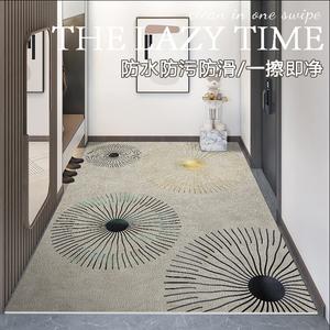 Budis Ковер 90х120 см для прихожей из ПВХ кожи, водонепроницаемый, нескользящий, моющийся, грязеотталкивающий