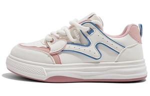 Скользоустойчивые износостойкие низкие скейтерские туфли для женщин RENBEN, бежево-розовые