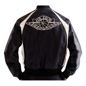 Куртка x air joint capsule spliced baseball casual jacket for men navy Dior, синий