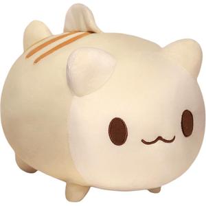 Мягкая и очаровательная рыбка-котенок, пухлая и милая кошачья кукла плюшевая игрушка высота 25см/20см Love of wormwood, Ecru