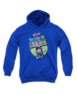 Детская футболка с капюшоном / Толстовка с капюшоном Teen Titans Go, Medium blue