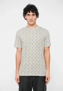 Футболка с логотипом ax, футболка с обычным принтом Armani Exchange, Cream