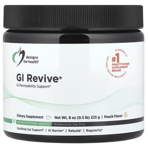 Designs For Health, GI Revive, со вкусом персика, 225 г (8 унций)