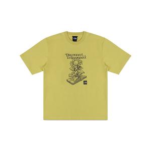 Футболка для городских исследований мужская весенняя aqua green THE NORTH FACE, зеленый