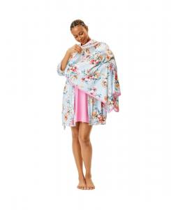 Комплект для сна для беременных: халат, сорочка для кормления и пеленка для малыша Motherhood Maternity, Light pink/light blue floral