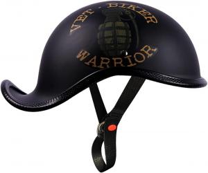 Шлем мотоциклетный SDFGDFD Half Helmet, черный