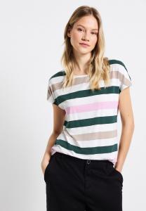 Футболка с принтом GESTREIFTES Street One, кремовый