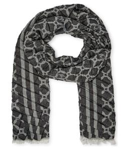 Шарф Marc Cain с принтом, серый