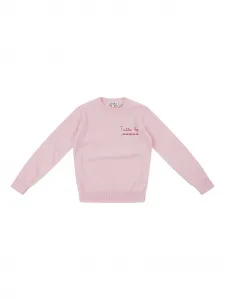 Свитер с вышивкой Mc2 Saint Barth Kids, розовый