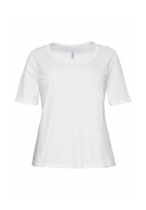 Футболка из чистого хлопка sheego, белый