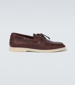 Кожаные лодочные туфли Sea-Sail Walk Loro Piana, Light Chocolate
