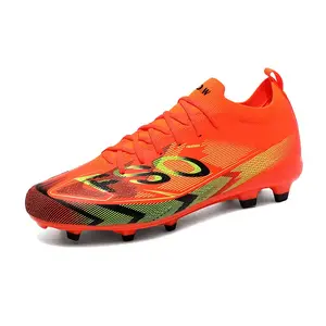 Футбольные бутсы для детей и подростков с амортизацией ударов и износостойкостью D&W, оранжевый