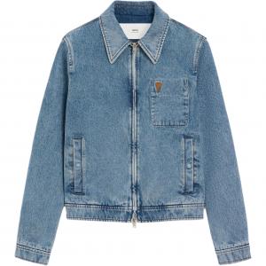 Хлопковая куртка на молнии Ami De Coeur Amiparis, синий