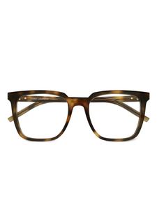 Очки с логотипом Saint Laurent Eyewear, коричневый