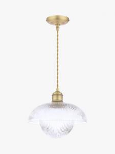 Billham потолочный светильник с рифленым стеклянным подвесом Laura Ashley, Antique Brass