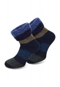 1 пара зимних носков Extremely Hot POLAR HUSKY, цвет Blau Block Gestreift