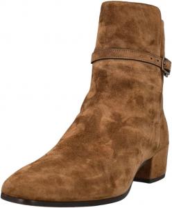 Женские ботильоны Miss Left с перекрестными ремешками и пряжкой, закрытый носок, низкий широкий каблук, короткие ботинки, удобные, для вечеринок и работы, теплые, размеры 4-16 US, Dark Brown