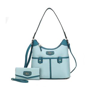 Mkf Collection Harper Нейлоновая сумка-хобо с таким же кошельком от Mia K MKF Collection, цвет Baby Blue