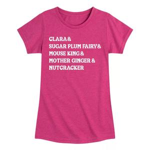 Футболка с рисунком персонажей «Щелкунчик» для девочек 7–16 лет Licensed Character, розовый