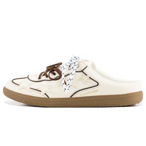 KAALIXTO Тихие износостойкие сандалии с закрытым носком унисекс, белые, коричневые