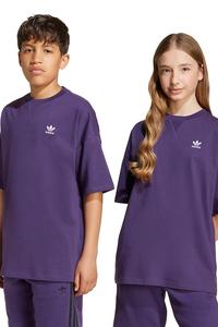 Хлопковая футболка Adidas Originals, фиолетовый