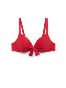 Верх бикини с пуш-апом CALZEDONIA Indonesia, цвет mottled red