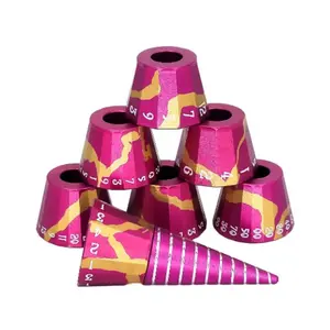 Полиэтиленовый набор с рогом единорога - молния (7), Unicorn Horn Dice