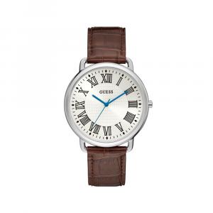 Часы из коричневой кожи GUESS