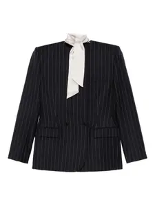 Пиджак в тонкую полоску Burc Akyol, синий