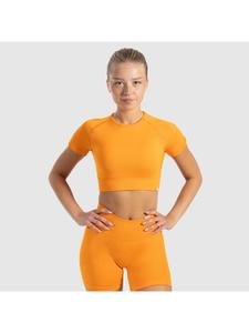 Укороченная рубашка Elna оранжевого цвета SMILODOX