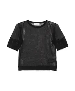 Стильный вязаный свитер Ermanno Scervino, черный