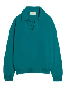 Поло на пуговицах A Paper Kid, зеленый