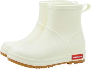 Женские водонепроницаемые резиновые сапоги FENIKUSU с высоким верхом, противоскользящие, с удобной стелькой, Beige